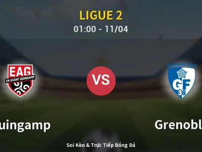 🔴 Trực Tiếp: Guingamp 0-1 Grenoble – Link Xem Ligue 2 (Full HD)