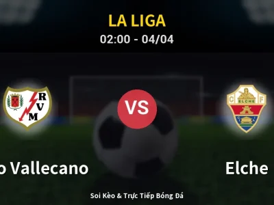 Kết Quả: Rayo Vallecano 1-0 Elche – Highlight & Bàn Thắng | La Liga