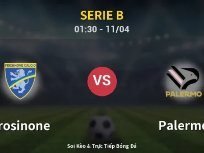 🔴 Trực Tiếp: Frosinone 0-0 Palermo – Link Xem Serie B (Full HD)