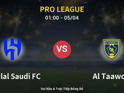 Kết Quả: Al-Hilal Saudi FC 2-2 Al Taawon – Highlight & Bàn Thắng | Pro League