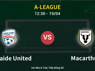 Soi Kèo Adelaide United vs Macarthur – 12:30 19/04 | Nhận Định, Dự Đoán Tỷ Số