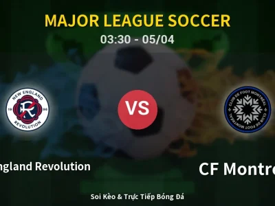 Kết Quả: New England Revolution 3-0 CF Montreal – Highlight & Bàn Thắng | Major League Soccer