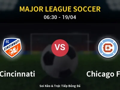 🔴 Trực Tiếp: FC Cincinnati 1-3 Chicago Fire – Link Xem Major League Soccer (Full HD)
