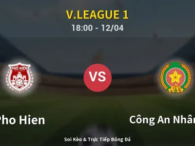 🔴 Trực Tiếp: Pho Hien 1-1 Công An Nhân Dân – Link Xem V.League 1 (Full HD)