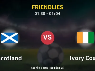 Kết Quả: Scotland 0-1 Ivory Coast – Highlight & Bàn Thắng | Friendlies