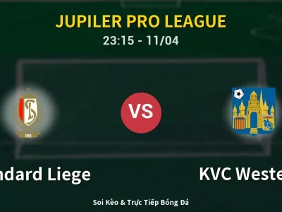 Soi Kèo Standard Liege vs KVC Westerlo – 23:15 11/04 | Nhận Định, Dự Đoán Tỷ Số