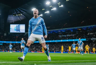 Haaland gây sốc: Phá kỷ lục huyền thoại Man City, áp sát top 1 lịch sử ghi bàn 1
