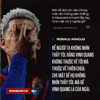 Ronald Araújo tiết lộ cú sốc tinh thần: 'Tôi đã chạm đáy, hơn 1,5 năm lo âu và trầm cảm' 1