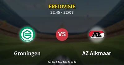 Groningen vs AZ Alkmaar 22/03