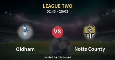 Oldham vs Notts County 25/03