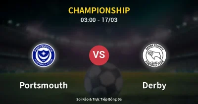 Portsmouth vs Derby 17/03