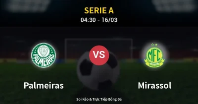 Palmeiras vs Mirassol 16/03