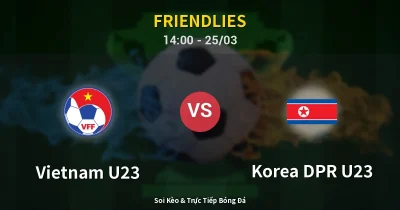 Vietnam U23 vs Korea DPR U23 25/03