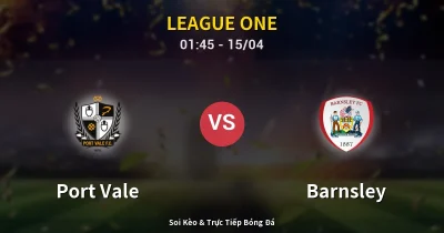 Port Vale vs Barnsley 15/04